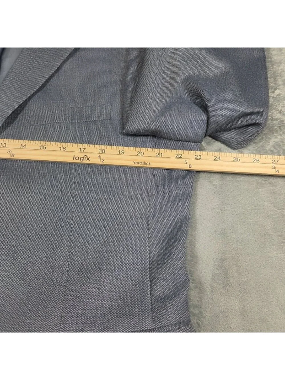 Jos A Bank Sport Coat 44R Blue Hopsack Signature Tailored Fit Blazer Jacket
